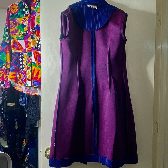 vtg Butte Knit • Double Breasted Overcoat Dress - Picture 6 of 9